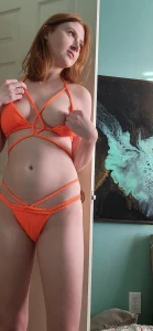 Posing in my orange bikini