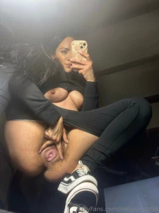 I spread it open so that the hair won t tickle you say thank you