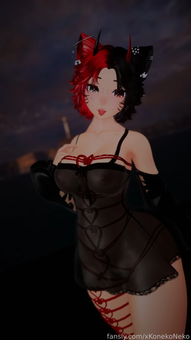 Blep vrchat vr anime succubus vtuber lewdtuber fyp 