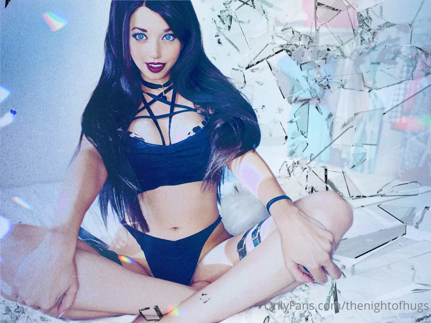 Goth girl shoot -some teasy shots of my tight little pussy and 3 