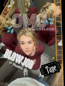 Ich war ein bisschen shoppen und hab in der umkleide brav einen