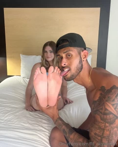 Video out now with this bratty college girl foot worship and i cum on