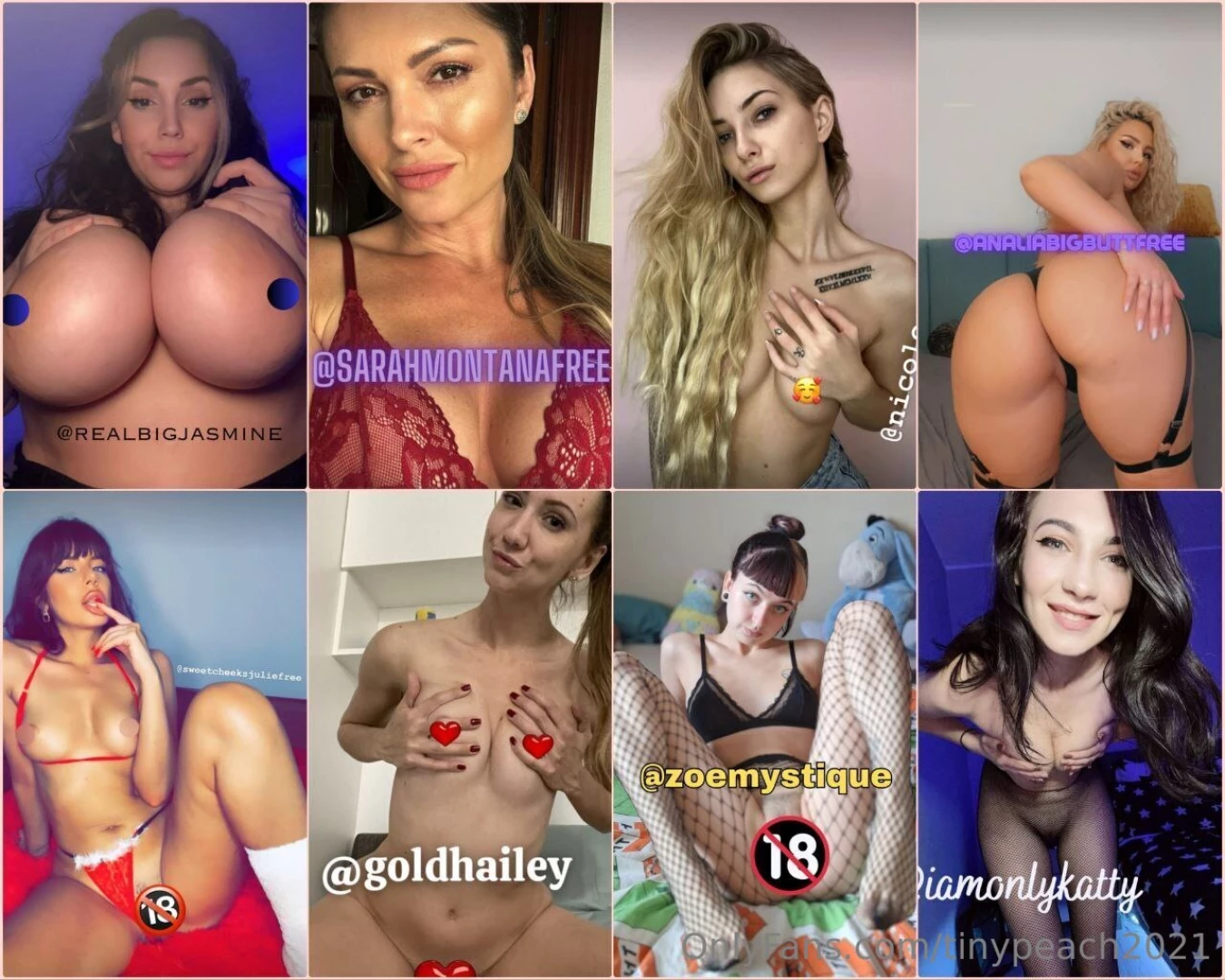 Subscribe hot girls 24 7 realbigjasmine sarahmontanafree nicolecrushh 