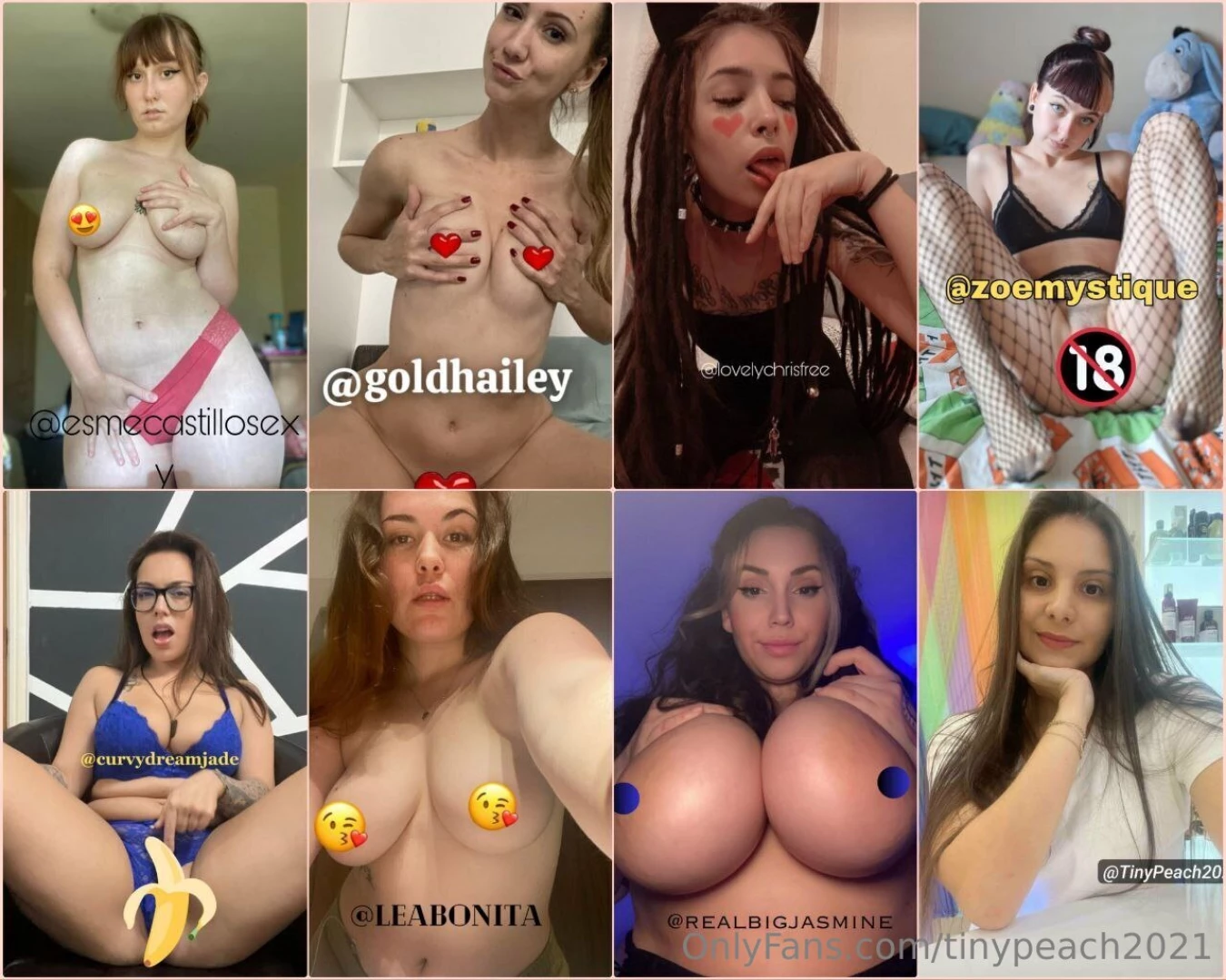 Subscribe hot girls 24 7 esmecastillosexy goldhailey lovelychrisfree 