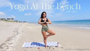 Yoga at the beach have you guys seen my first ever oftv video if not