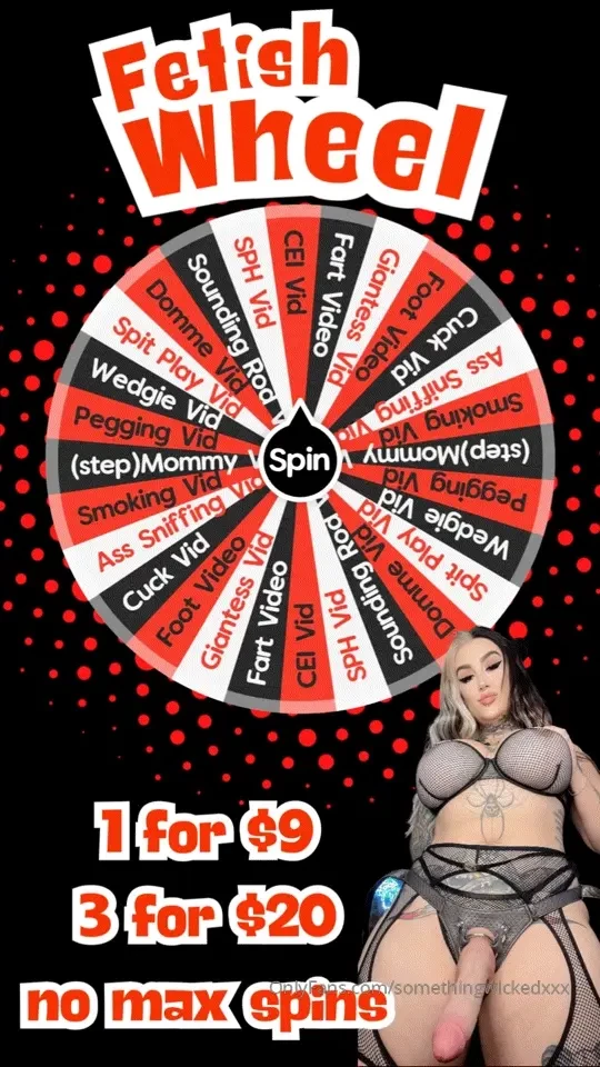 Fetish video wheel this one s for my freaky friends who are down for a 