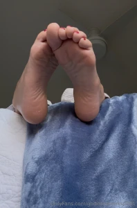 Brand new low angled film where i have my feet dangling off my bed and