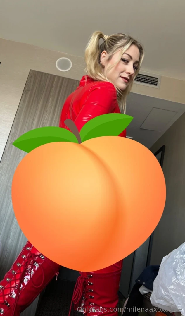 Big ass in red latex catsuit where s my human chair for my 