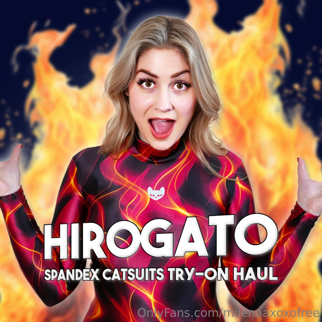 I made a new youtube video with shiny spandex hirogato catsuits and 