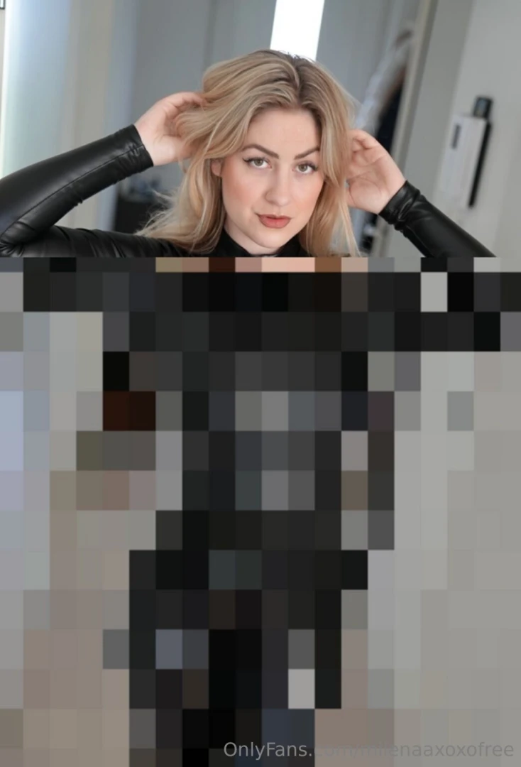 Would you slowly glide your hands over my sexy slippery leather curves 