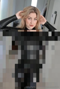 Would you slowly glide your hands over my sexy slippery leather curves