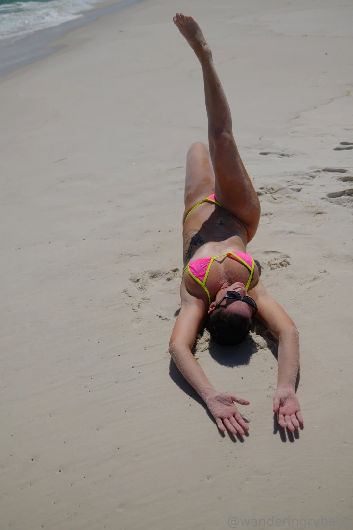 See through pink bikini at the beach oh my see more at rvbabe 