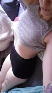 Can see the shape of my pierced titties