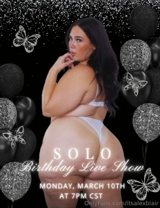 Birthday bash live march 10th your curvy queen s turning it way up for