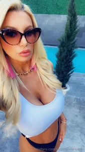 Feeling classic and beautiful in my white and black bikini do you love part 1