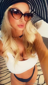 Feeling classic and beautiful in my white and black bikini do you love