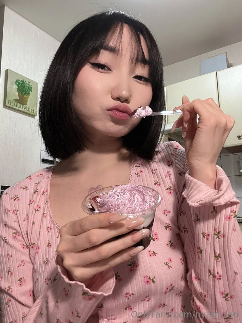 Want a bite nope all mine nom-nom 