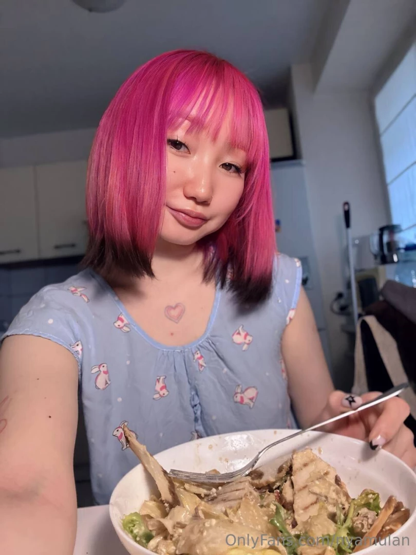 Tonight i made a caesar salad for dinner well kind of a caesar salad 