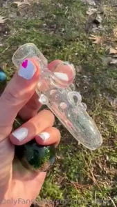 These badass glass pieces with opal