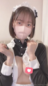 Maid uniform on my vip page you can see this pics without any hearts i part 2