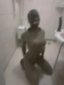 Latex doll deepthroating