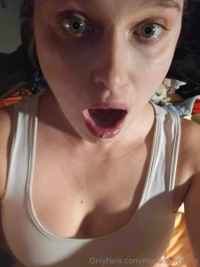 More facial close-ups i m wearing a white sports bra and no panties part 11