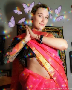 Saree not saree hindu saree drape belly bellydancer sexy namaste part 1