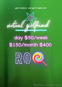 Virtual girlfriend is a service provided here on onlyfans where you
