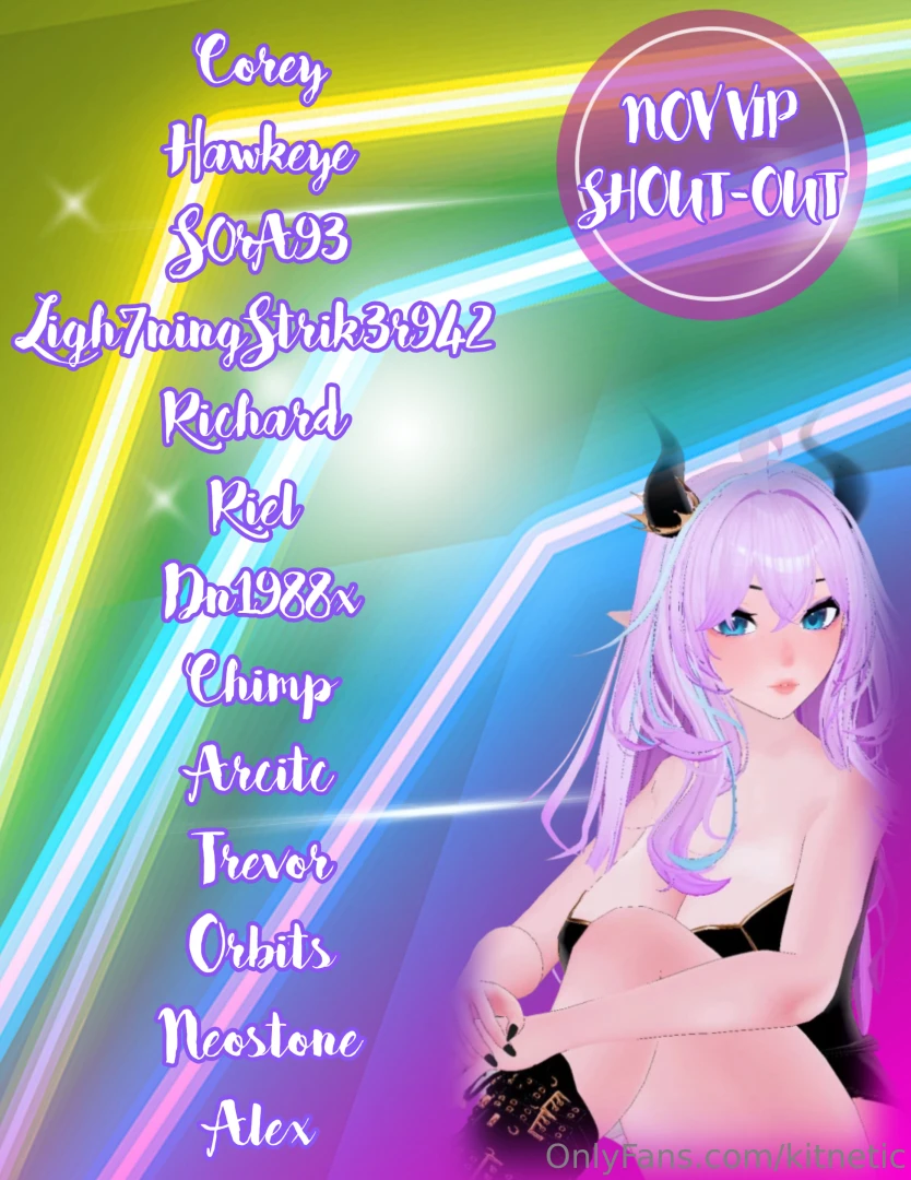 Hear ye hear ye november fan shout out time is here thank you to 