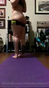 Just for fun squad before my yoga routine i haven t hit the gym in a