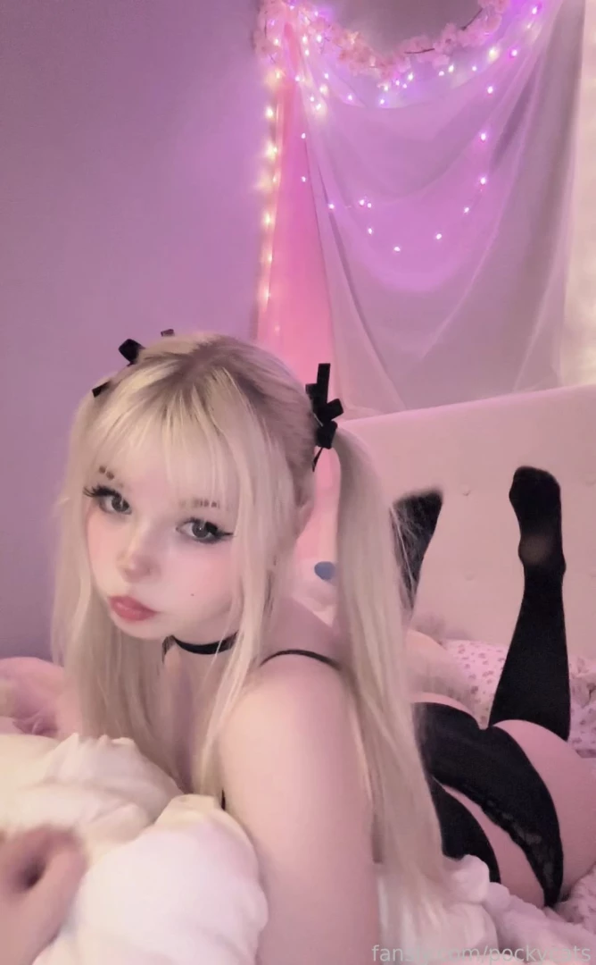 Call me baby blonde petite cosplayer pigtails thighhighs 