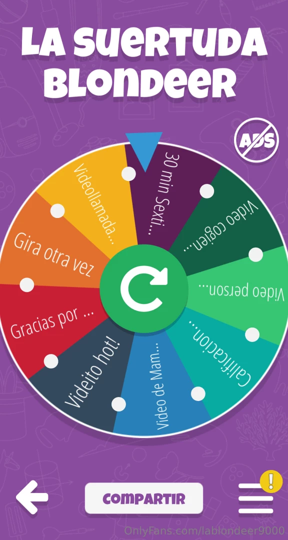 Ruleta quieres ganrte una videollamda prueba a la suerte amor te tengo 