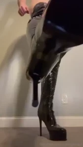 Would you let a tgirl step on you with heels