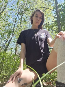 Nature walks are the best for nakey pics i wish someone pulled me into