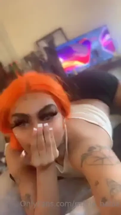 I look sexy bent over with my orange hair part 8 