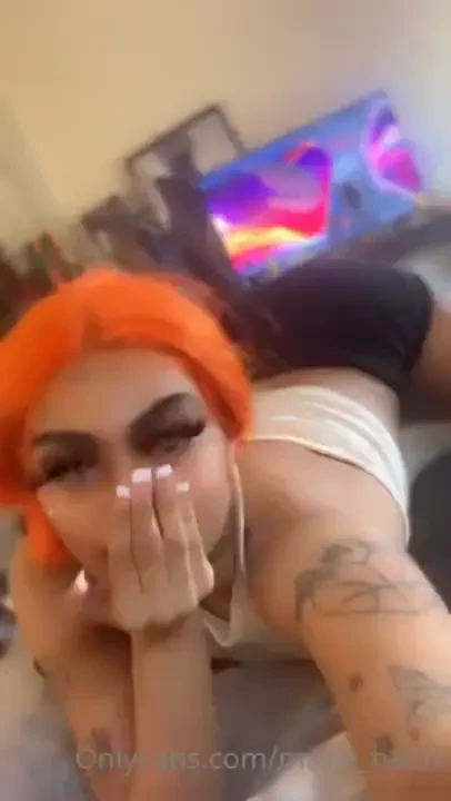 I look sexy bent over with my orange hair part 11 