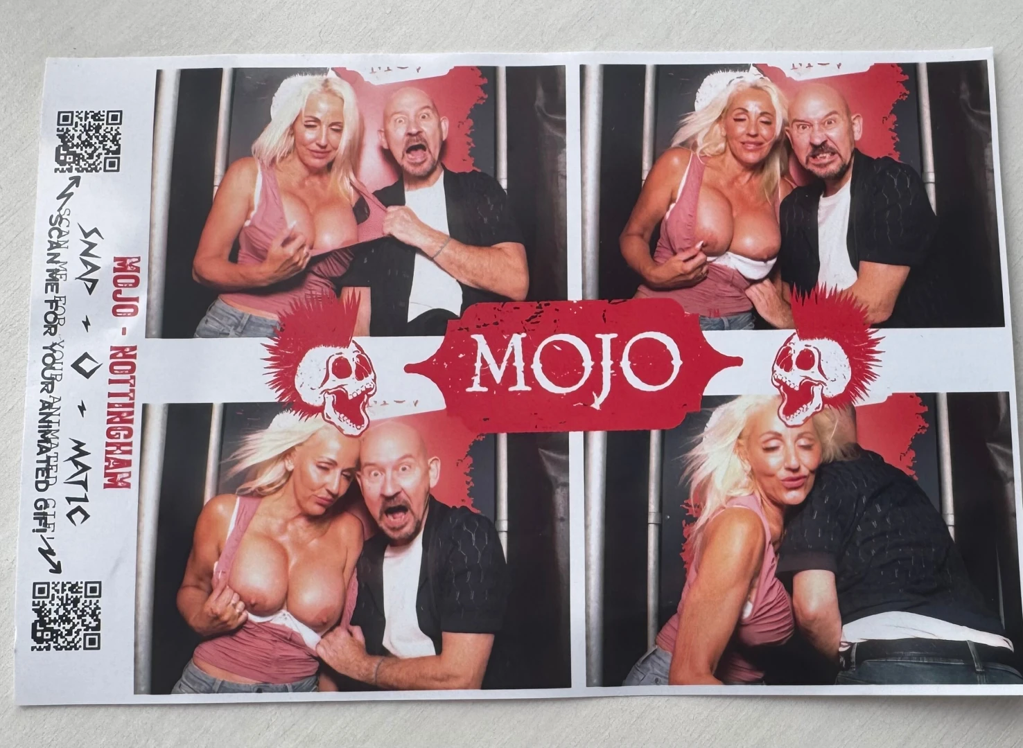 Fun and games in a photo booth last night lol 