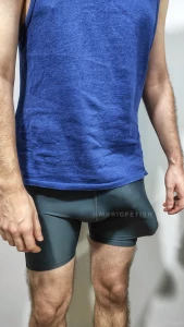 Spandex bulge for back to school this are my 12 years old high school