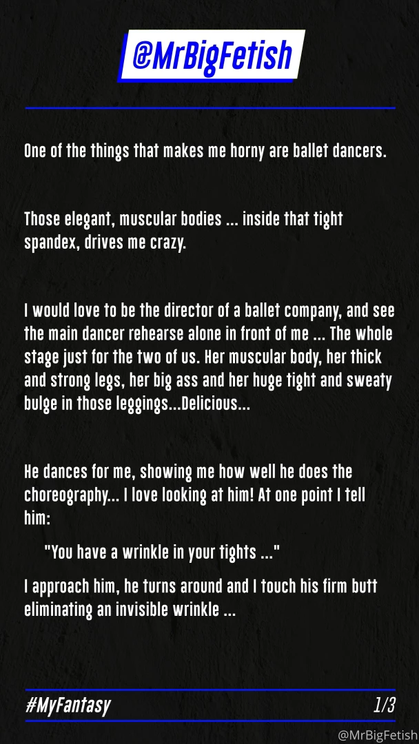 Myfantasy ballet here my first fantasy how i want to enjoy with ballet 