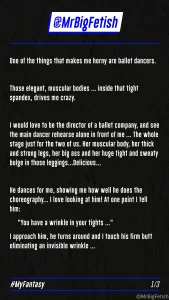 Myfantasy ballet here my first fantasy how i want to enjoy with ballet