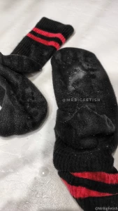 Precum socks i just stroke my monster in the bathroom wearing only