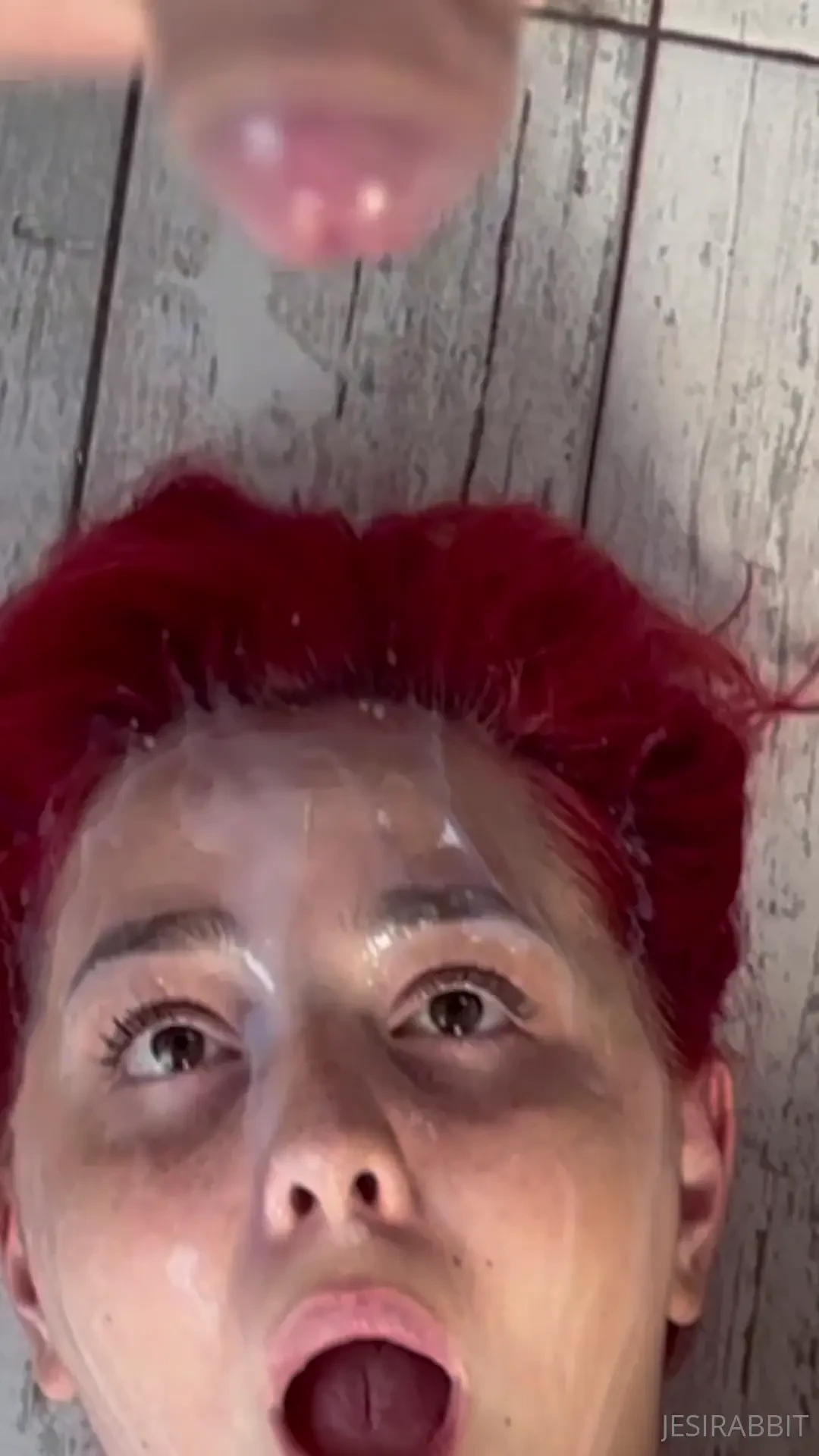 Waiting on the floor dripping wet as you unload your cum all over me 