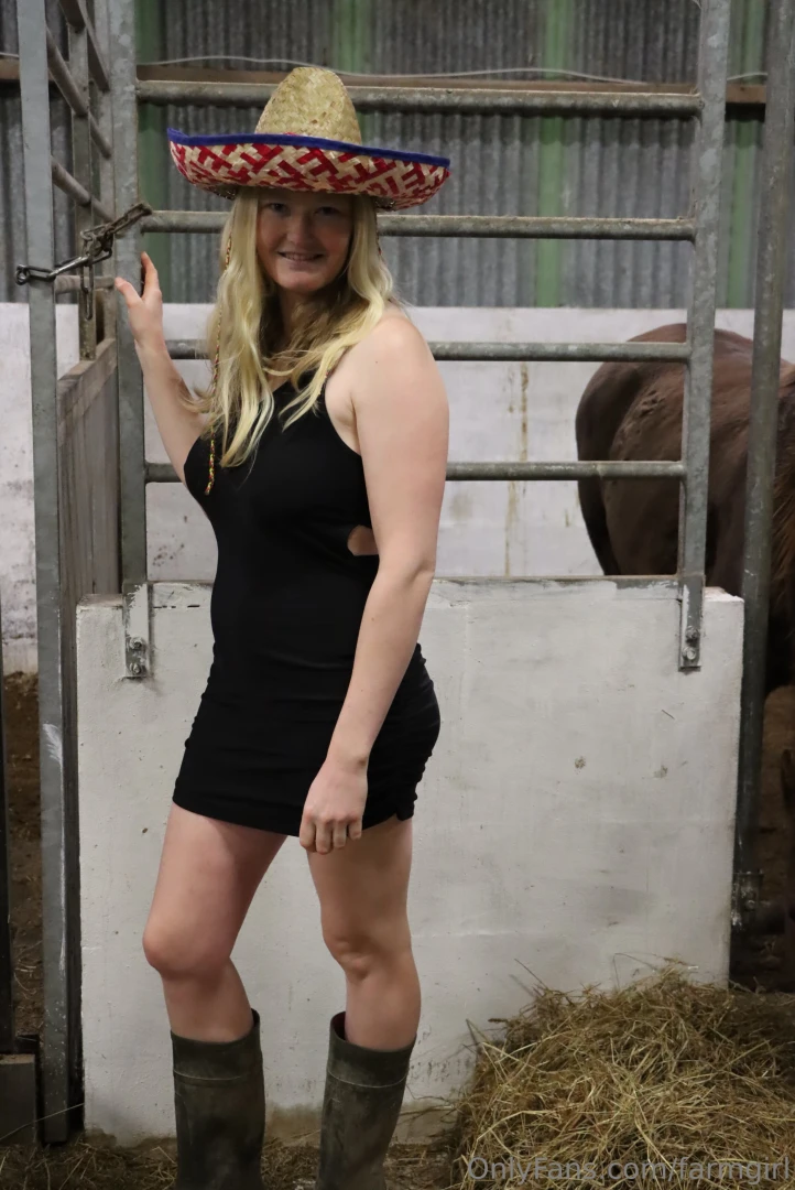 When you just have to go check on the animals before heading to the 