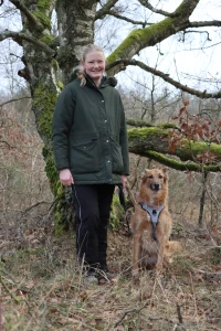 I went for a walk with the dog in the forest today and the weather was