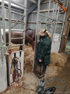 I love working in the stable it s in the stable together with my part 2