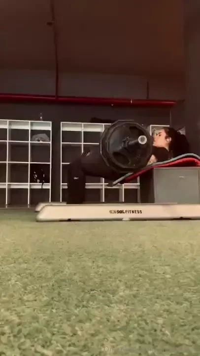 What weight am i lifting in my hip thrust whoever guesses gets a 50 