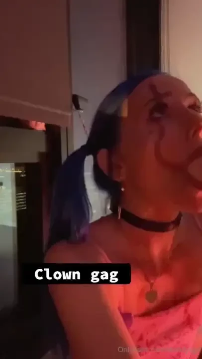 Halloween bundle 11 vids clown gag - 14 3 37 collared clown bj clown 