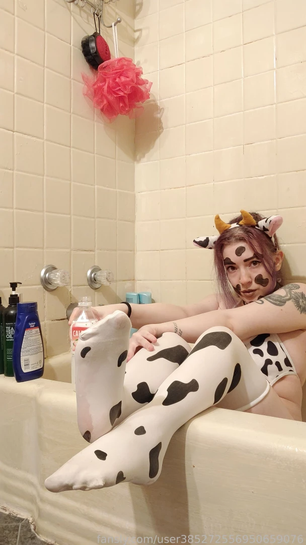 Cow costume milk fun part 1 