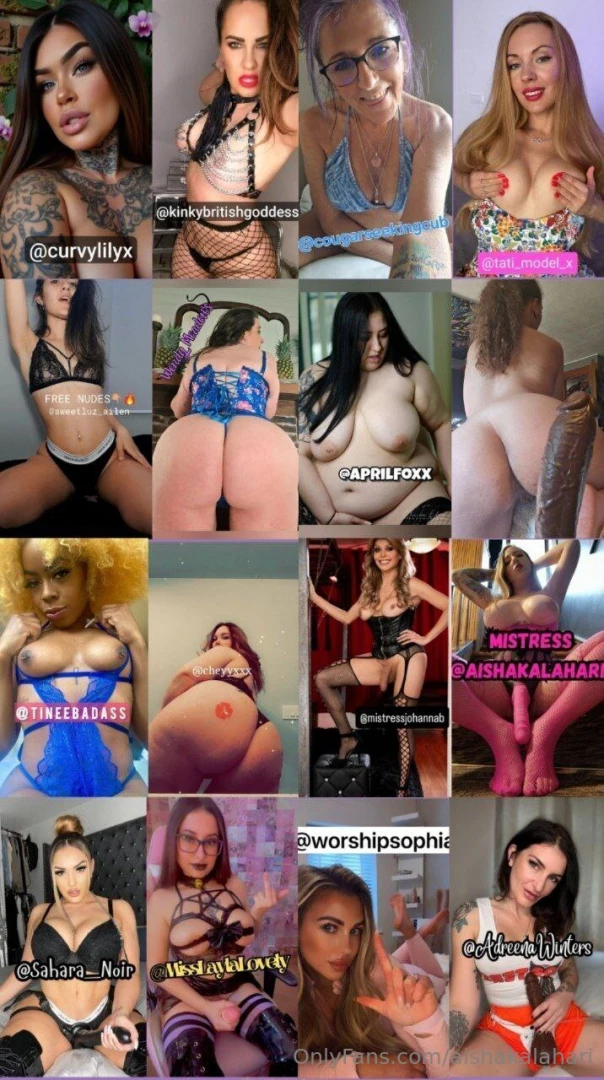 Free hot pages 24h curvylilyx kinkybritishgoddess cougarseekingcub 