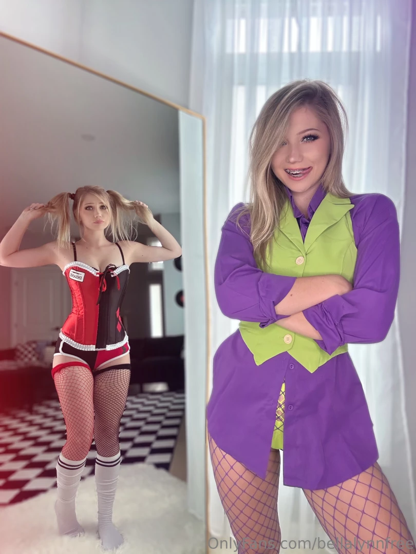 Harley quinn with no bat but plenty of bad behavior 